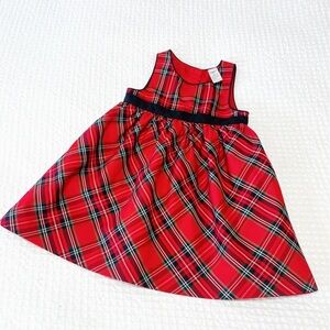 🎄 OshKosh B’Gosh Plaid Holiday Dress – Size 24 Months